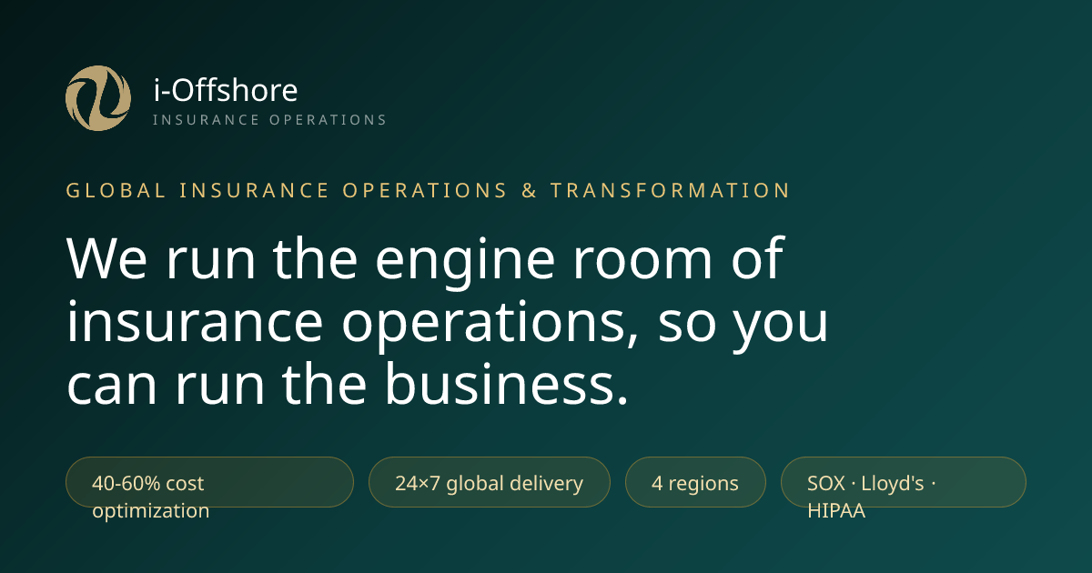 i-Offshore: Global Insurance Operations & Transformation